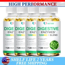 480 Digestive Enzymes Prebiotic & Probiotics Gas,Constipation & Bloating Relief