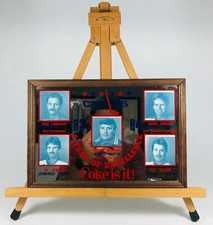 Framed Washington Capitals 1983-84 Team Mirror Coca Cola Hockey Coke Ad Sports