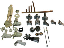 Lot Of Vintage Chrome Brass Gerber Faucets Bathroom Shower & Hand Sink & Other