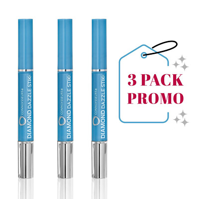 3 PACK Connoisseurs Diamond Dazzle Stick - Portable Jewelry Cleaner for Diamonds