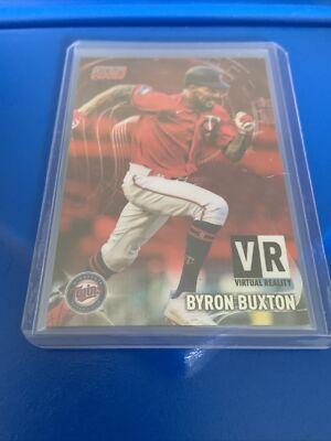 2021 Stadium Club Chrome Byron Buxton Virtual Reality Red Refractor #2/5 Twins