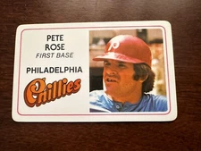 1981 TOPPS PERMA-GRAPHICS PETE ROSE CREDIT CARD NM