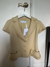 Christian Dior Wool Short Sleeved Blazer New W/ Tag