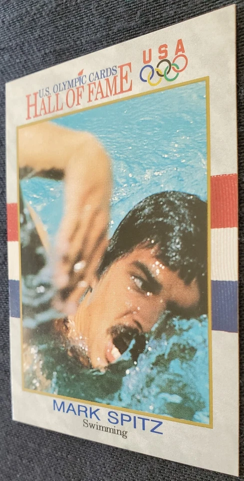 1991 Mark Spitz Juegos Olímpicos de Estados Unidos Oro 1968 Ciudad de México + 1972 Munich Impel Card #2 Foto 4 de 4