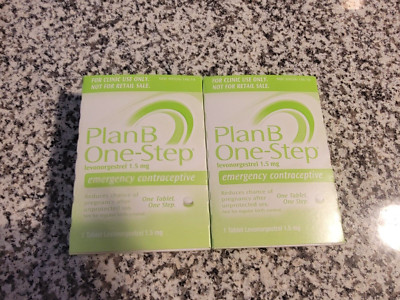 Lot of 2 Plan B One-Step Emergency Contraceptive Boxes Sealed EXP 11/2027
