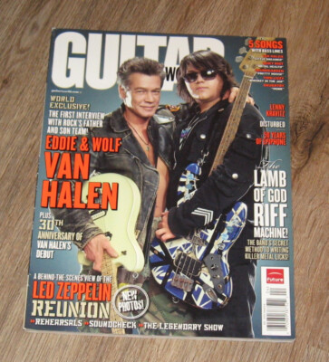 Guitar World 2008 magazine Eddie Van Halen DAN DONEGAN Lenny Kravitz