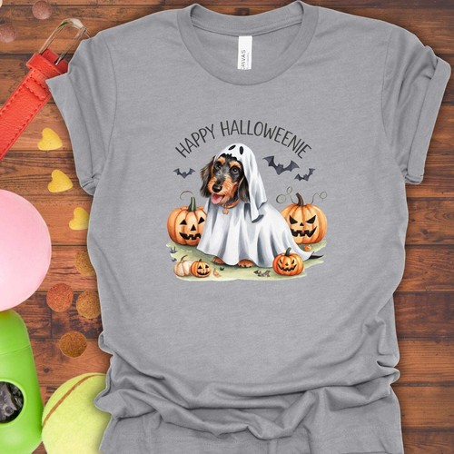 HAPPY HALLOWEENIE DACHSHUND T-SHIRT - Picture 11 of 29