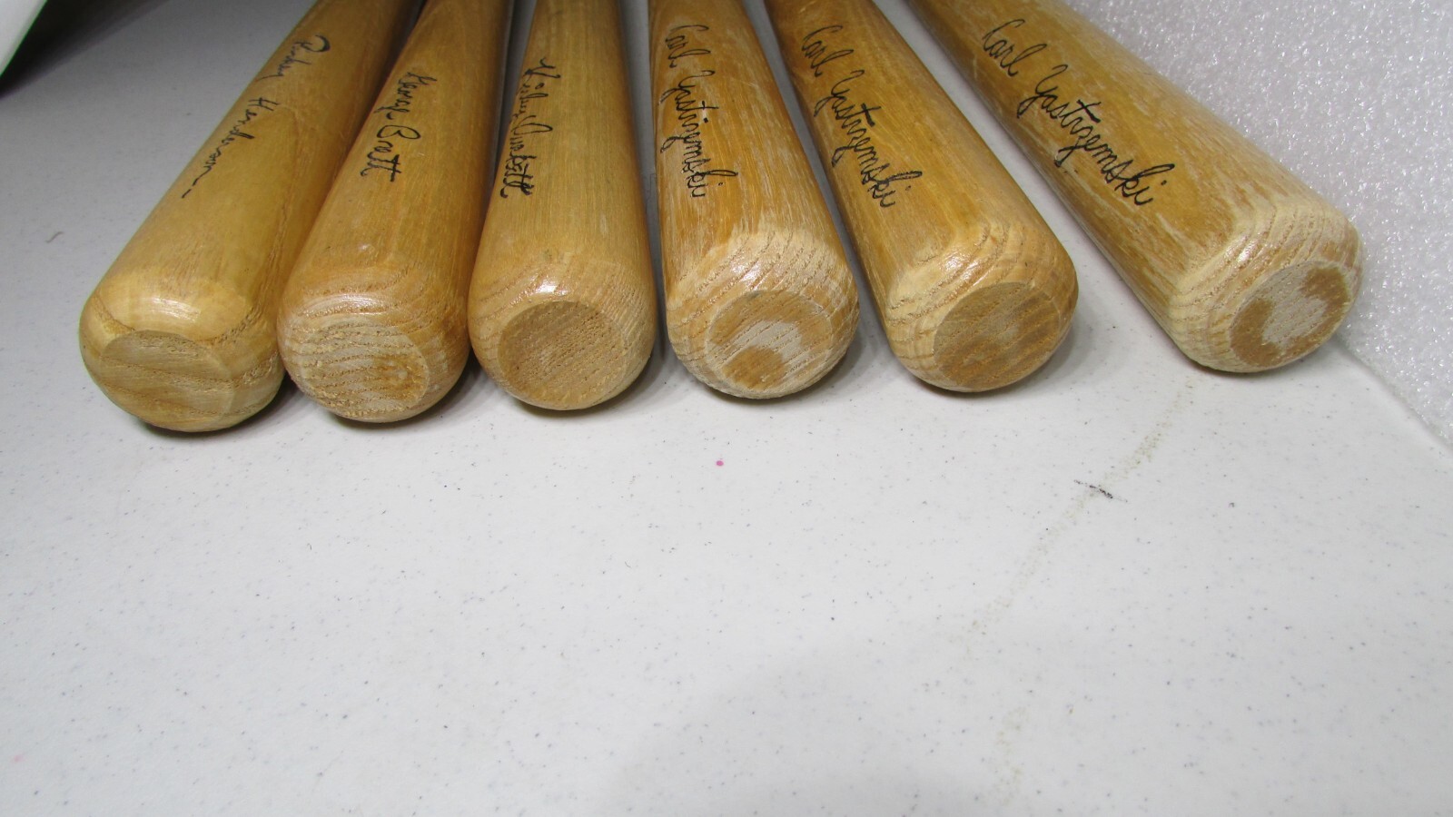 Lot of 6 Louisville Slugger 125 Mini Souvenir 16" Bats Brett Carl Ricky