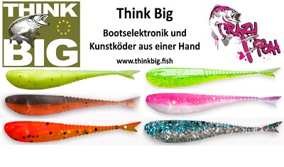   Crazy Fish Glider 5,5 cm, 10 St. pro Pack, Softbait, Shad, Gummifisch  