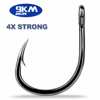 9KM 25~100Pcs Circle Hooks Sea Fishing Hooks Wide Gap Catfish Hooks Sharks  Hooks - Main Image