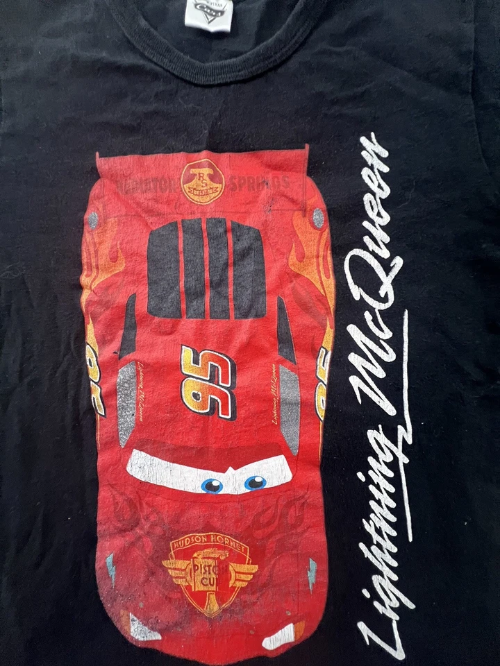 Vintage Disney Cars Lightning McQueen  Race T-Shirt Sz 4T Kids Child Youth - Image 2 of 4