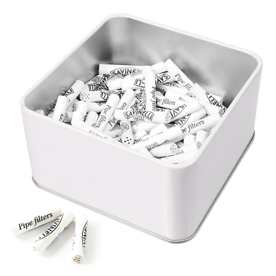 Savinelli 6mm Activated Charcoal Tobacco Pipe Filters 100 Count