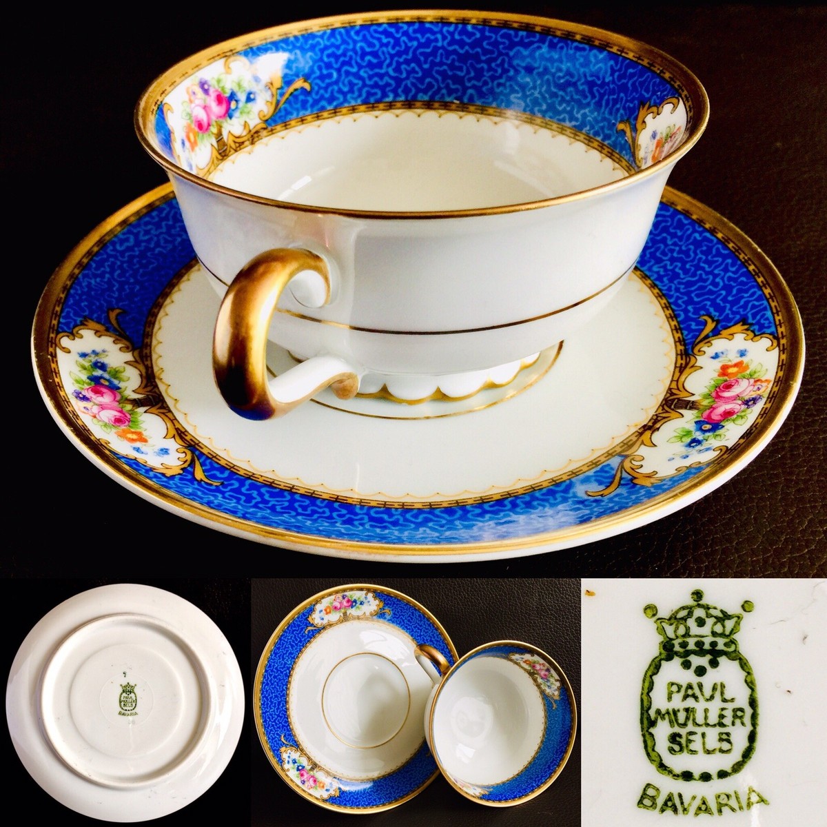 Superb Antique (1920s) German Paul Muller Selb Bavaria Bone China
