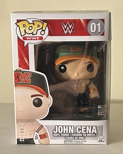 Funko Pop WWE John Cena # 01 Orange & Green Hat - Unopened