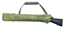 Tactical case for mossberg 500 12-gauge pump Olive scabbard padded hunting.