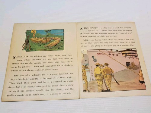 The Soldier Picture Book Vintage 1911 Children's Book by M.A. Donohue & Co - Picture 8 of 8