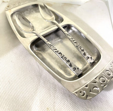 Vtg Int'l Stainless Alessi Italy Rogers Bros Divided Dish & Serving Utensils
