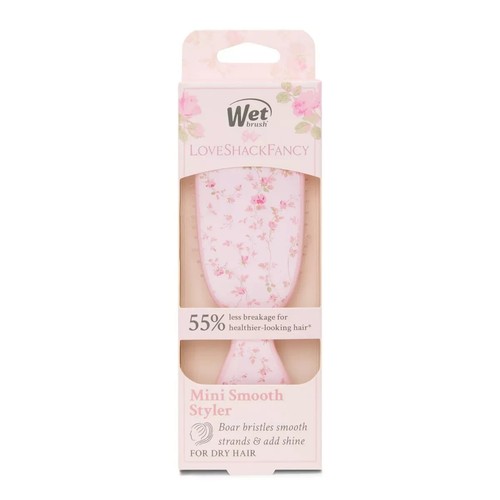 Wet Brush X Love Shack Fancy Mini Smooth Styler Brush - English Ivy Pink - Picture 1 of 7