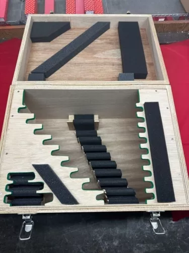Mitutoyo Wood Case Only 475586 for Outside Micrometer Set 0-12"  IN STOCK!