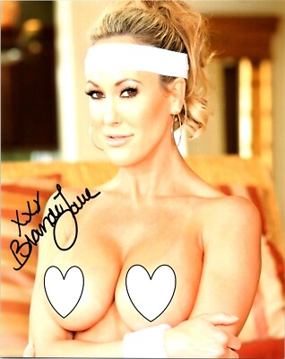 Brandi Love Super Sexy Hot Signed 8x10 Photo Porn Star Adult Model COA