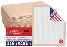 Case of 100 30X36 ULTRA HEAVY Absorbency Adult Incontinence Disposable Underpads
