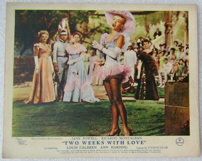 TWO WEEKS WITH LOVE - 1950 Lobby Card 10x8 - Jane Powell, Ricardo Montalban