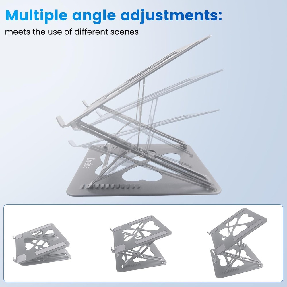 Adjustable Laptop Stand for Desk Holds 10-20 Inch Laptops Up to 55 lbs