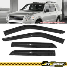 Fits 11-19 Ford Explorer Acrylic Window Visors Rain Sun Guard Deflector 4Pcs Set