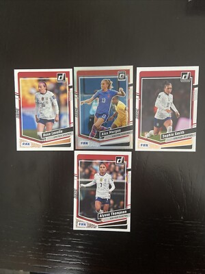 ALEX MORGAN OPTIC SILVER HOLO PRIZM 2023-24 Donruss Plus Bonus 4 Card Lot