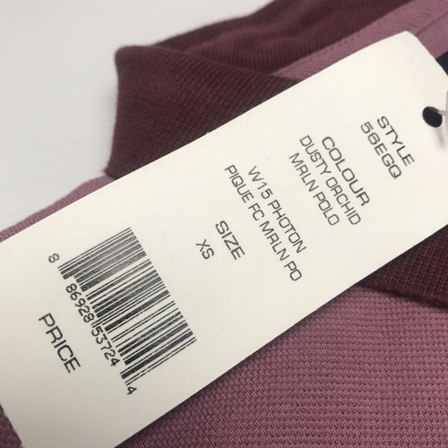 French Connection Mens Photon Pique Polo Shirt Dusty Orchid Size XS Designer - Picture 9 of 10