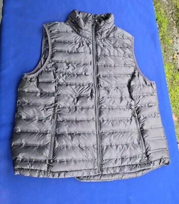 Gerry Women's Polyester Puffer Vest Size XXL Black Packable Full