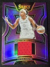 Jackie Young 2025 Panini Select WNBA #SW-JY Selective Swatches Purple #/49