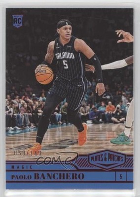 2022 Panini Chronicles Plates and Red 59/149 Paolo Banchero Rookie Patch RC 07zl