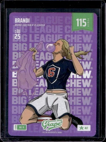 2025 Bo Jackson Battle Arena Brandi Chastain Big League Chew Grape #BLC-9