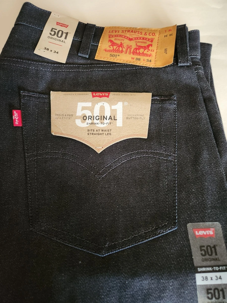 Levi's 501 Shrink-To-Fit Blue Jeans for Men for sale | eBay