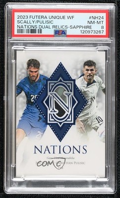 2023 Unique World Football Sapphire 7/10 Joe Scally Christian Pulisic #NH24 1ci5