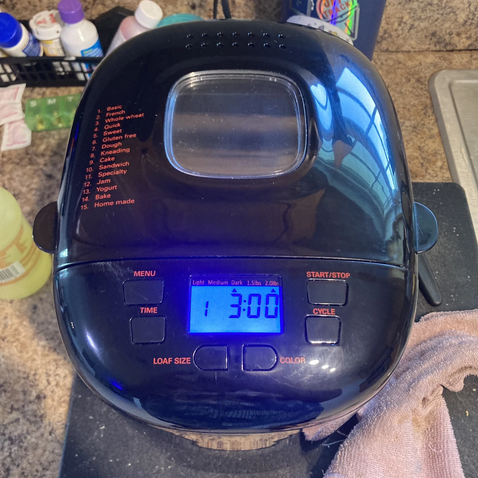 Bread Maker Williams Sonoma CRUXGG BREAD 2lb 550W Bread Maker Black, 15 Breads
