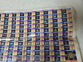 NES DRAGON WARRIOR IV MONSTER & SPELL CHART POSTER! NINTENDO ENIX DRAGON QUEST 4