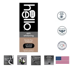 Epic Whitening Charcoal Paste - Black Toothpaste with Natural Ingredients, 4 Oz