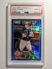 2023 Topps Chrome Logofractor Blue Bruce Turang PSA 10 /150 Gem