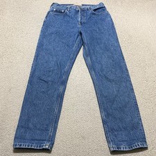 Everlane Womens 29 Jeans Blue Denim Medium Wash Cheeky Slim Straight High Rise