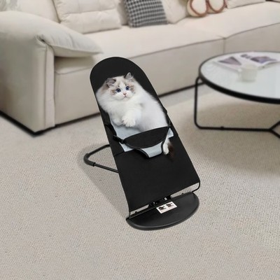 Portable Pet Rocking Chair Folding Bed Medium sized Dog Cat Sunbathing Rest