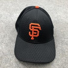 San Francisco Giants Hat Cap Fitted Mens Large Black Mesh MLB Baseball OC Sports