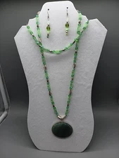 Handmade Made By Me 3 Piece Jewelry Set. Earrings,  Necklace And Bracelet