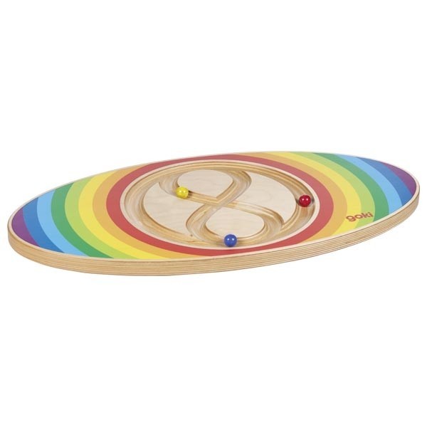 Planche d'équilibre en bois Labirinto jouet de motricité pour enfant