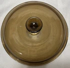 Pyrex V 33 C  Amber 9 1/4” Replacement Lid Matches Vision Corning Ware EUC 🇺🇸
