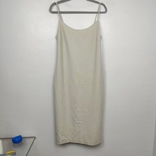 Zara Midi Slip Dress Womens Medium Khaki Tan 90s Y2K NWT Preppy Glam
