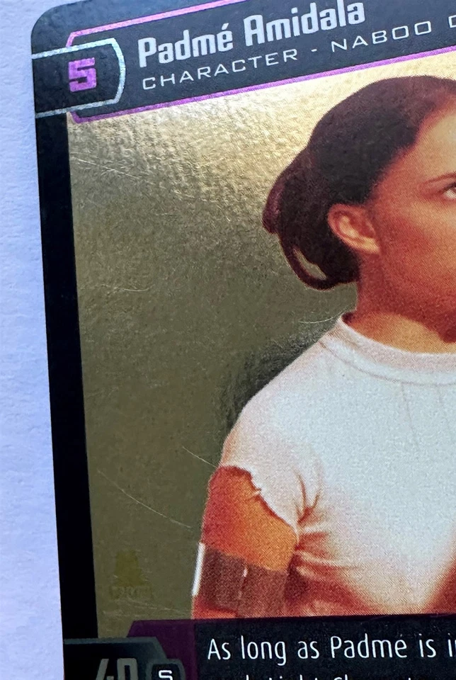 2002 Star Wars TCG WOTC #15 Padme Amidala (E) Foil Promo Card  - Image 3 of 3