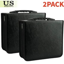 2x 400 Disc CD DVD Organizer Holder Storage Case Bag Wallet Album Video Portable
