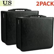 2x 400 Disc CD DVD Organizer Holder Storage Case Bag Wallet Album Video Portable